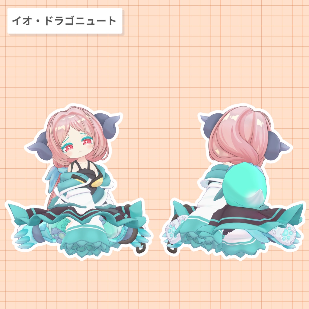 ローポニー・シズカ【25アバター対応 / 3D髪型】