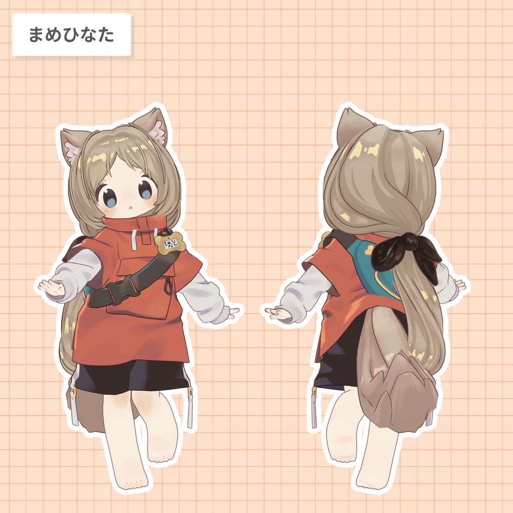 ローポニー・シズカ【25アバター対応 / 3D髪型】