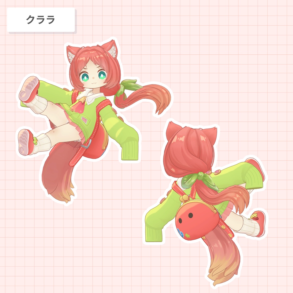 ローポニー・シズカ【25アバター対応 / 3D髪型】