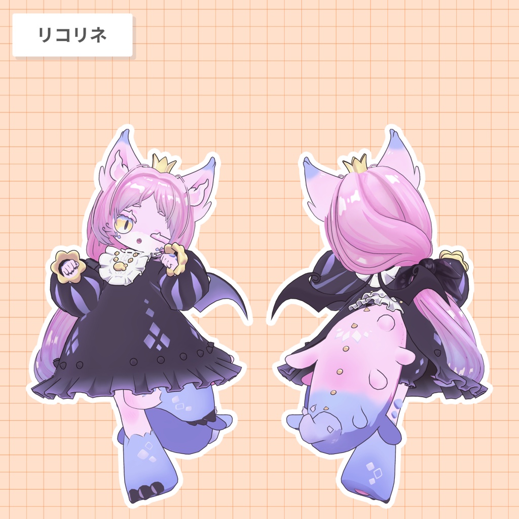 ローポニー・シズカ【25アバター対応 / 3D髪型】