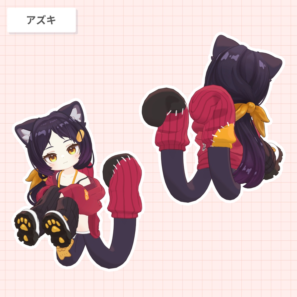 ローポニー・シズカ【25アバター対応 / 3D髪型】