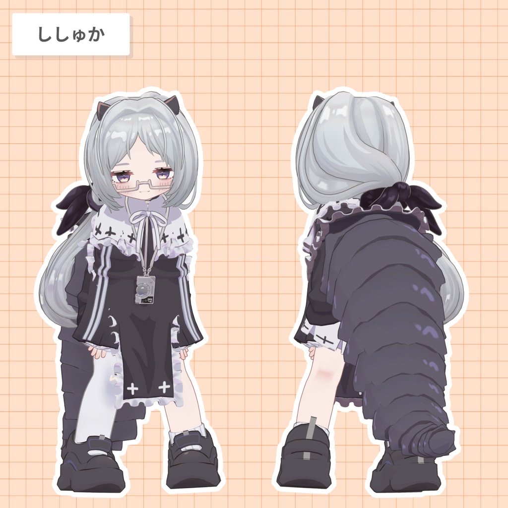 ローポニー・シズカ【25アバター対応 / 3D髪型】