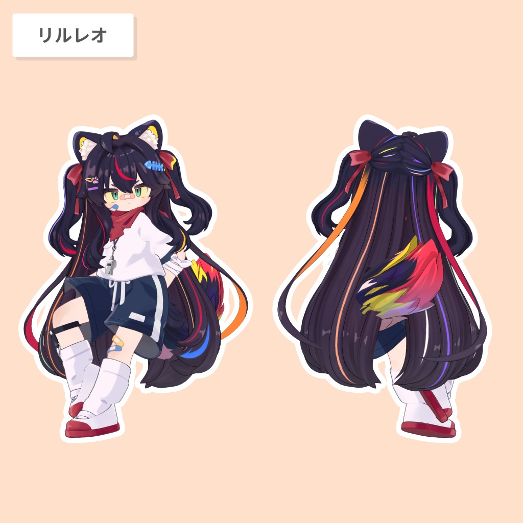 キプさまサイドアップ【23アバター対応 / 3D髪型】