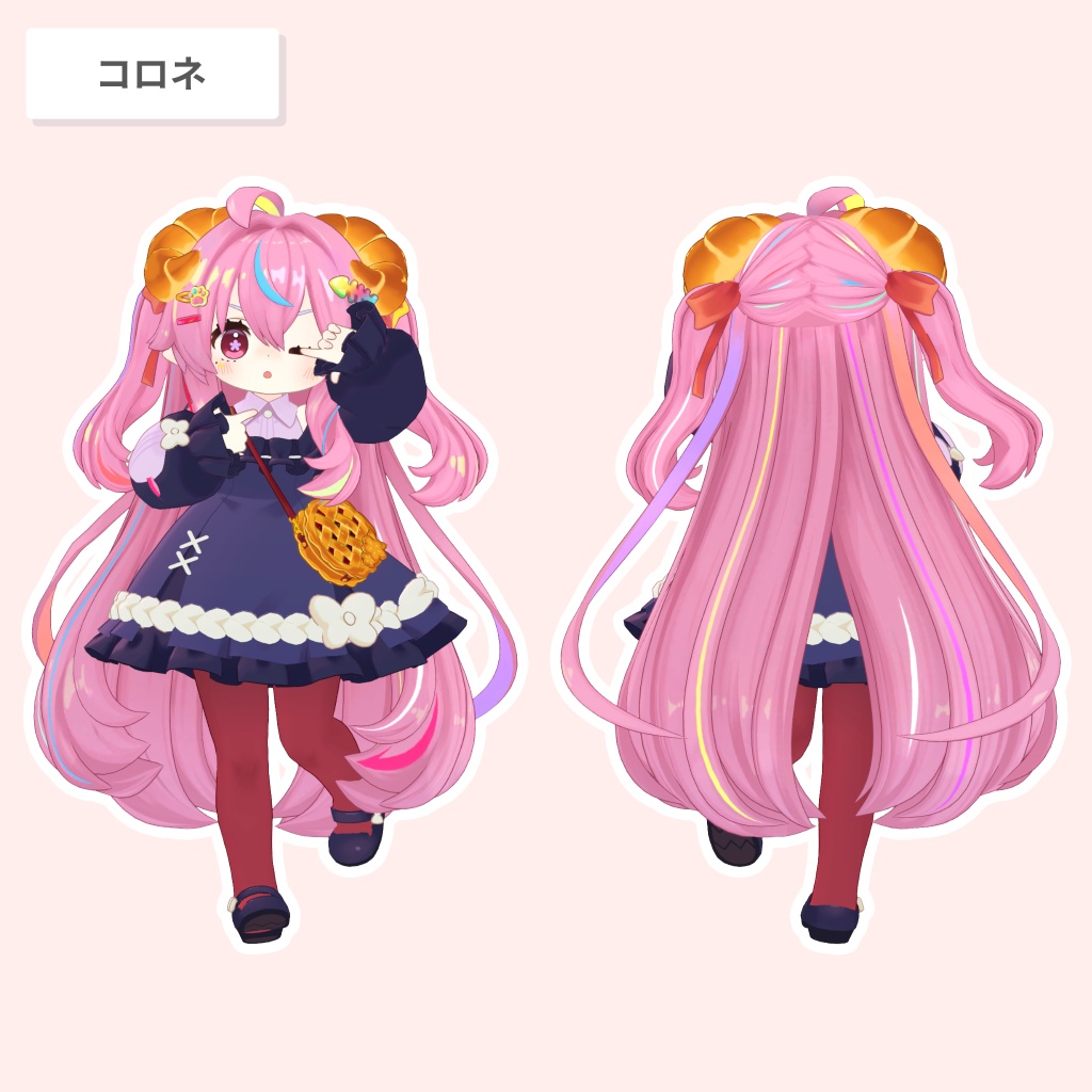 キプさまサイドアップ【23アバター対応 / 3D髪型】