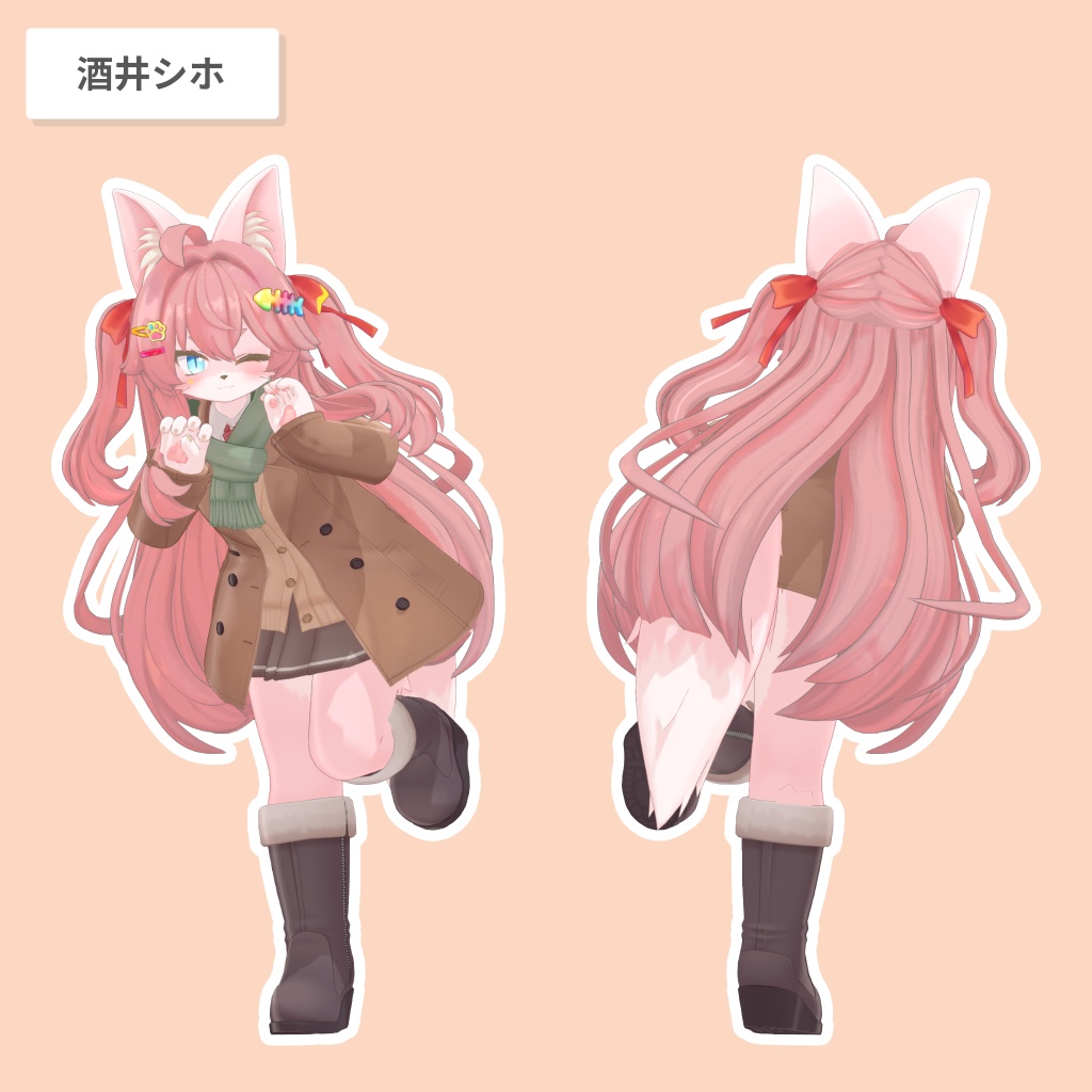 キプさまサイドアップ【23アバター対応 / 3D髪型】