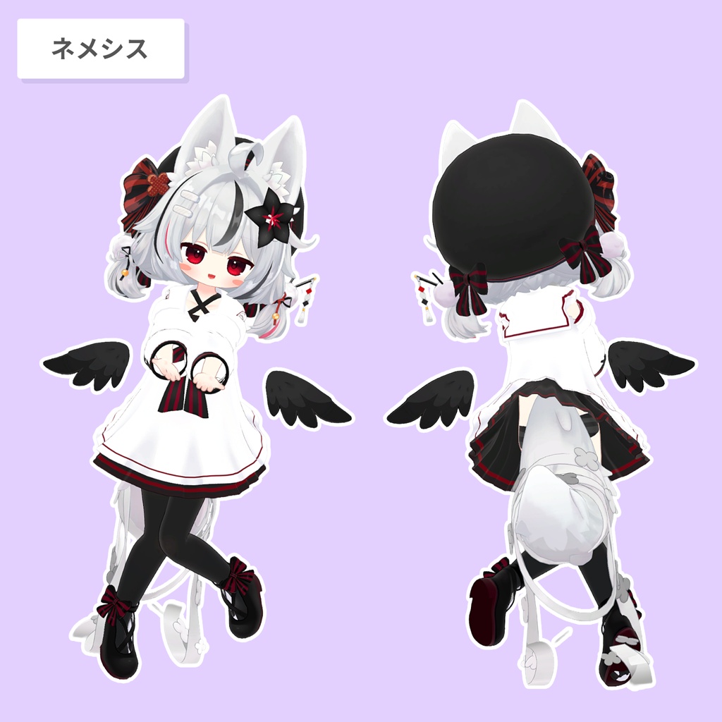 折り紙狐【13アバター対応 / 3D髪型】