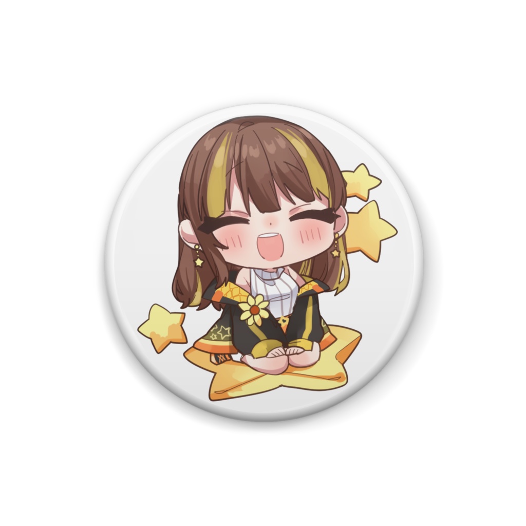 缶バッチ 星笑きゃしー