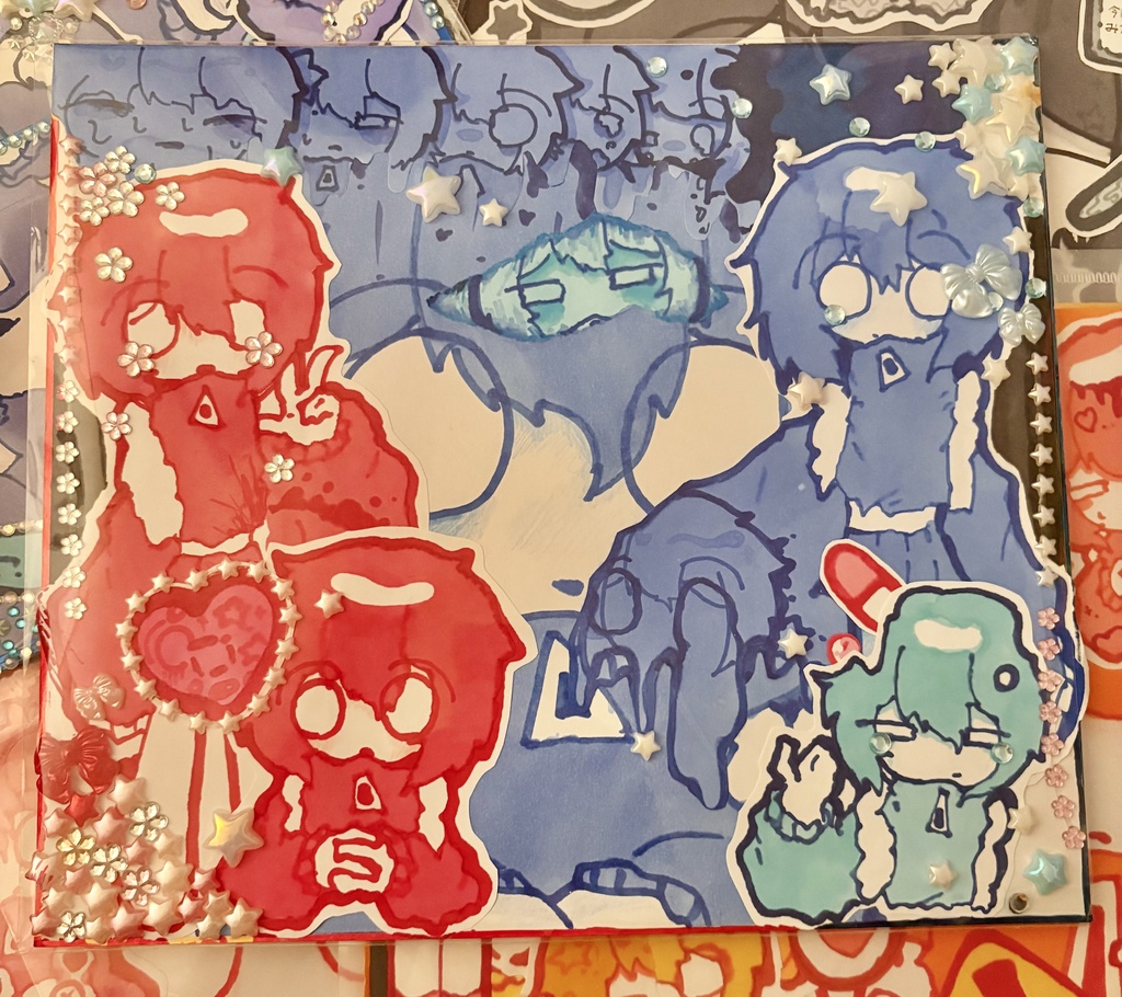 色紙原画 カラフル