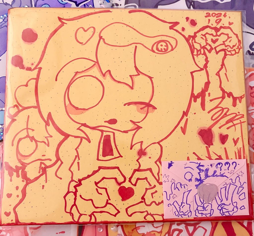 色紙原画 カラフル