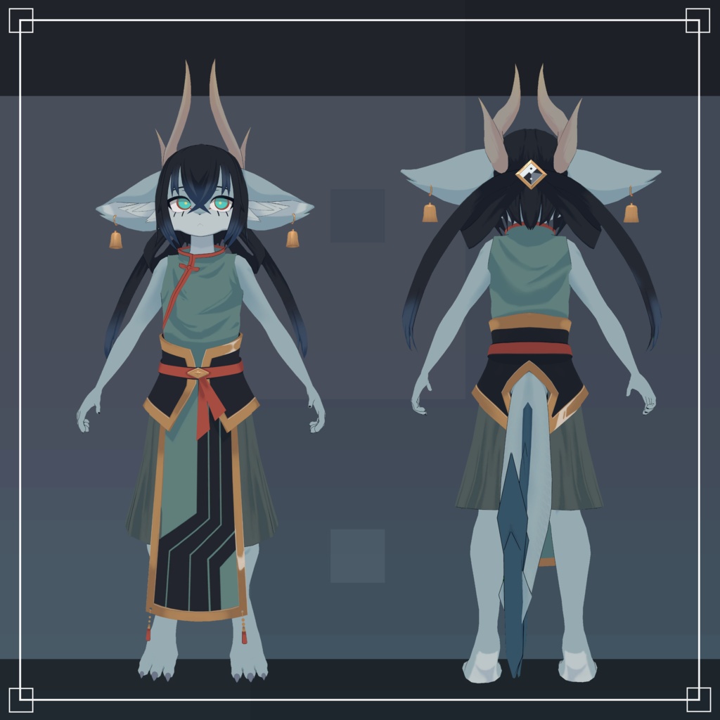 オリジナル3Dモデル「クオン」