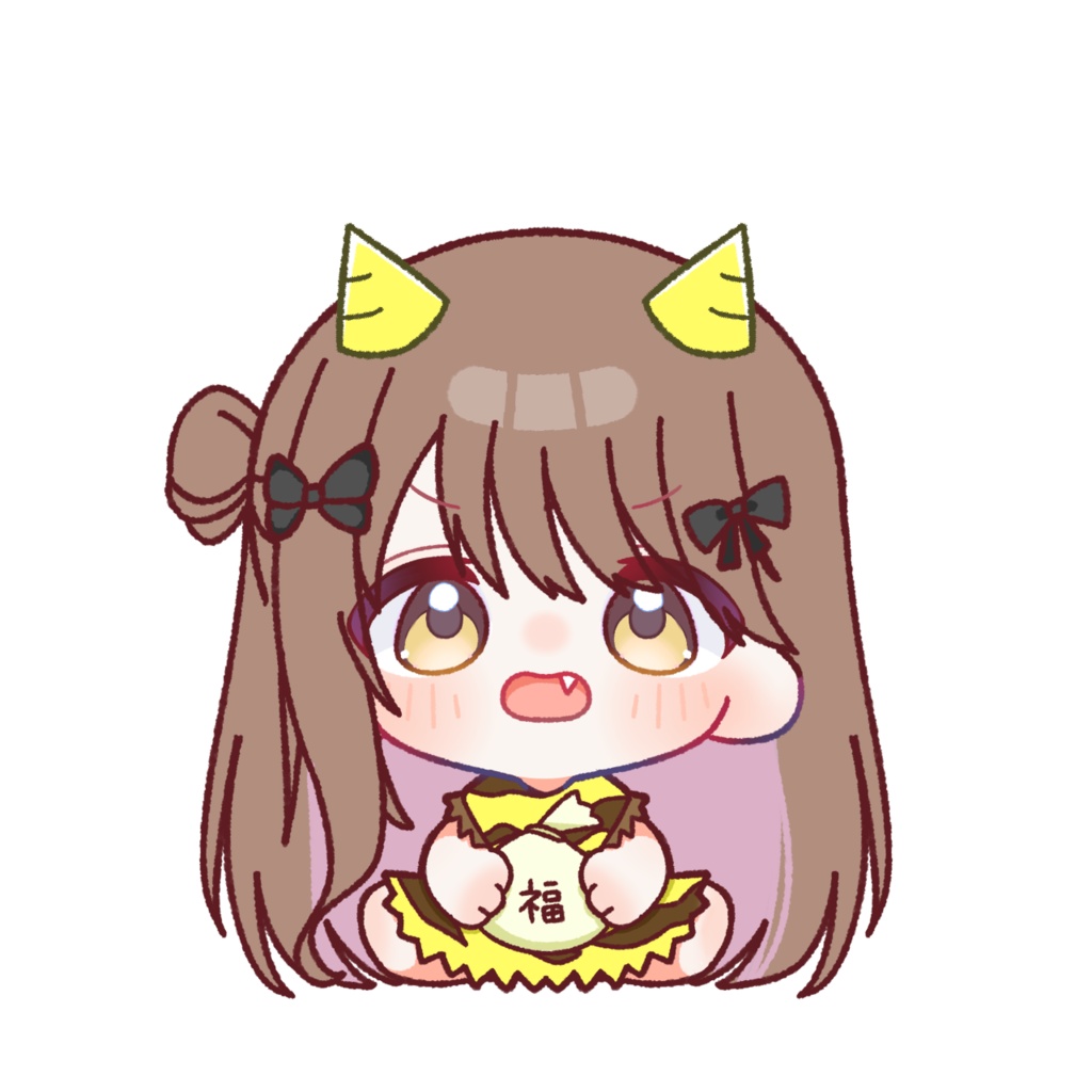 節分六花ステッカー