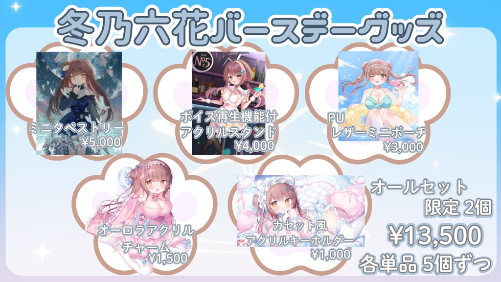 バースデーグッズオールセット