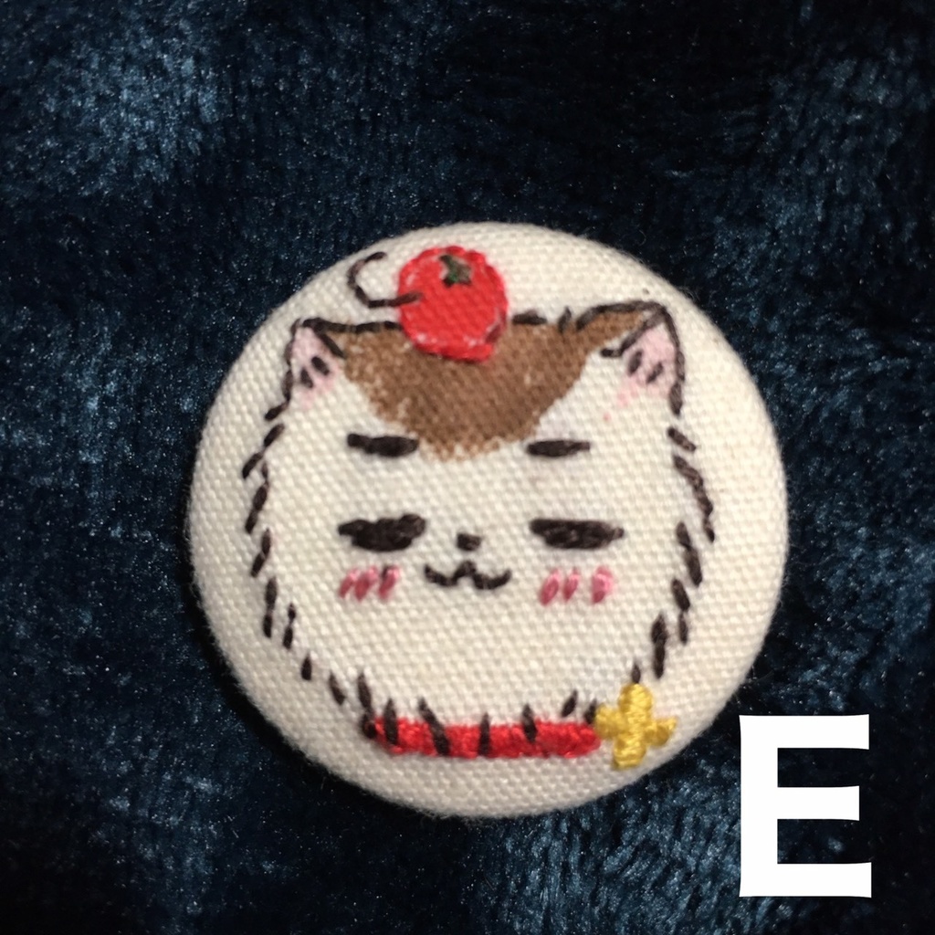 ねこたりあ 刺繍ブローチ ふそそ
