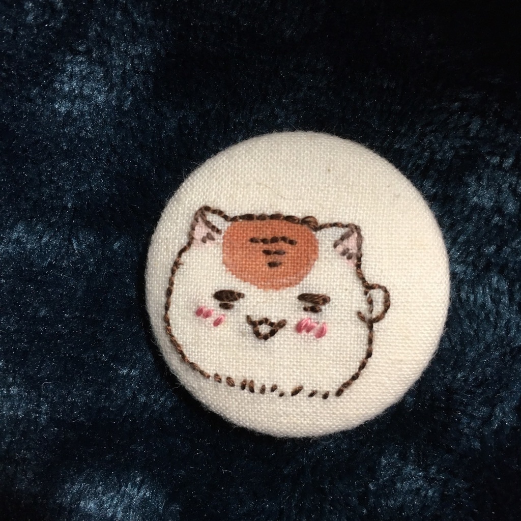 ねこたりあ 刺繍ブローチ