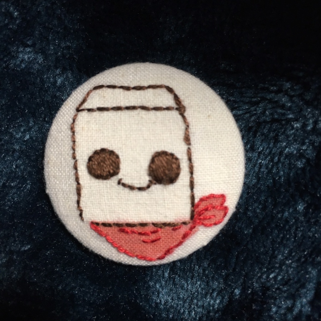 ねこたりあ 刺繍ブローチ