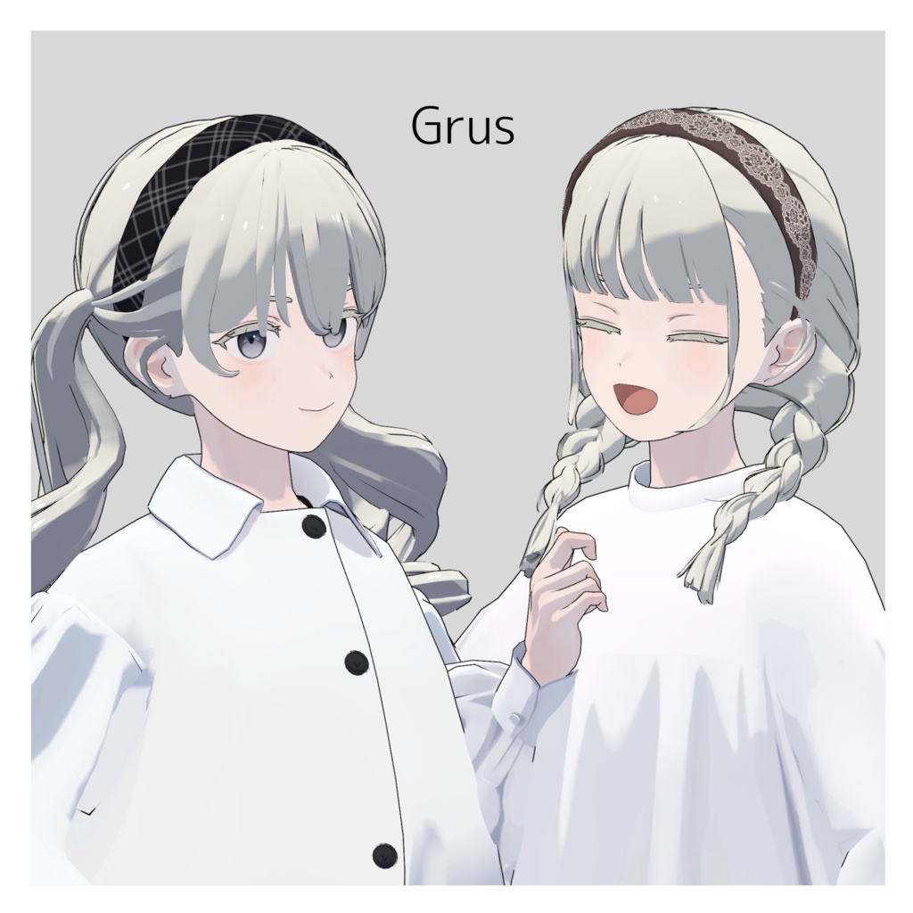 3way レースカチューシャ【Grus/Lapwing対応】