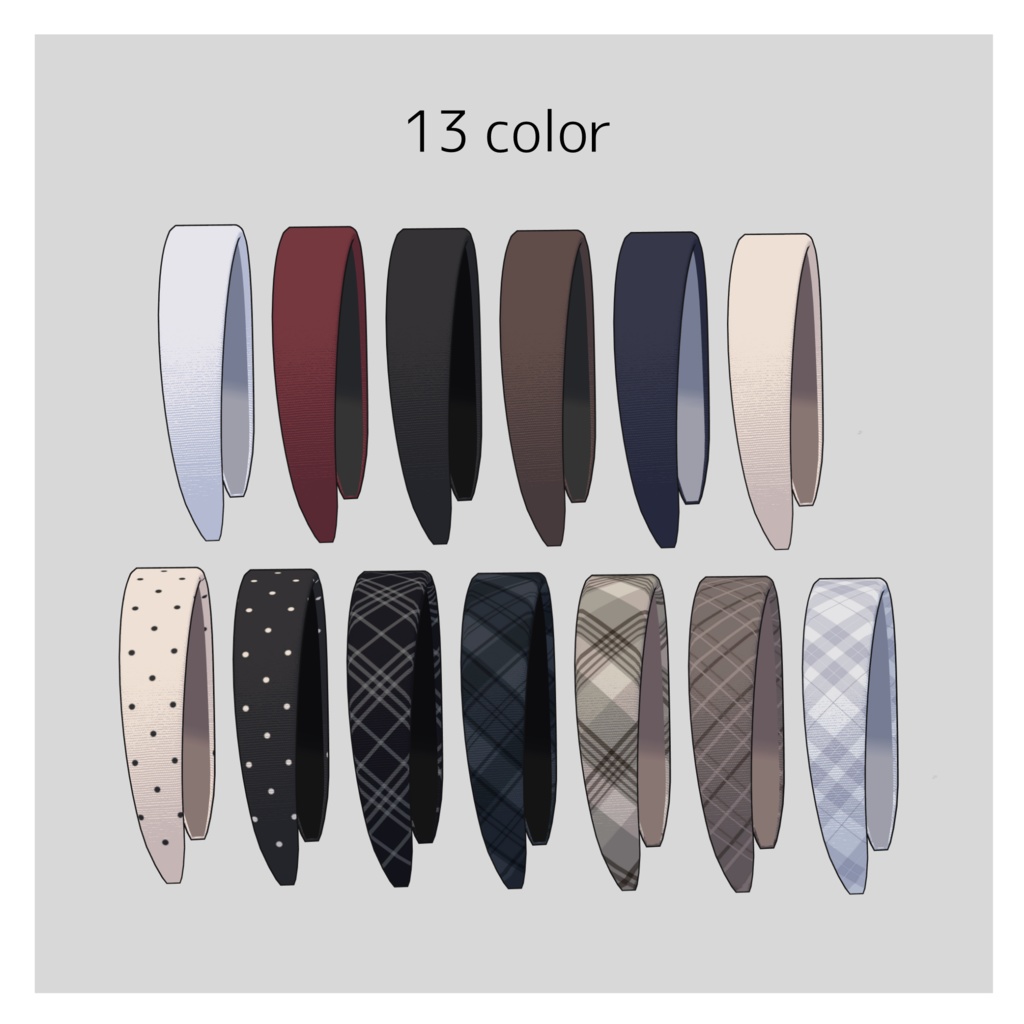 3way レースカチューシャ【Grus/Lapwing対応】