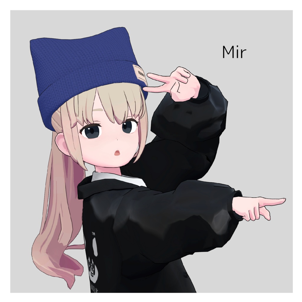 ねこねこニット帽【4アバター対応】