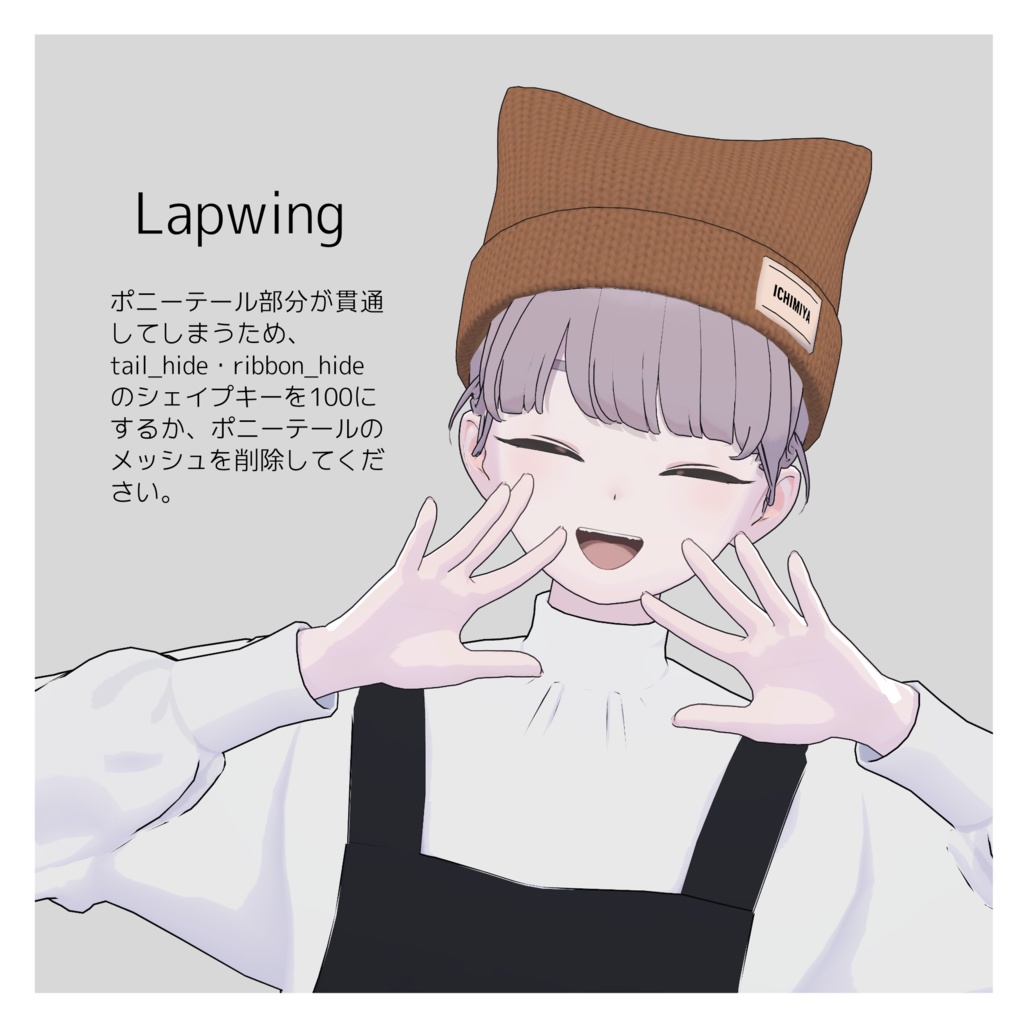 ねこねこニット帽【Grus/Lapwing対応】