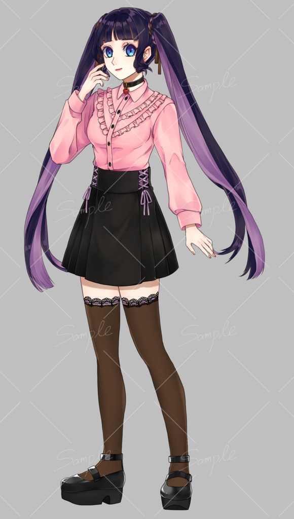 汎用立ち絵_地雷ファッション風女子