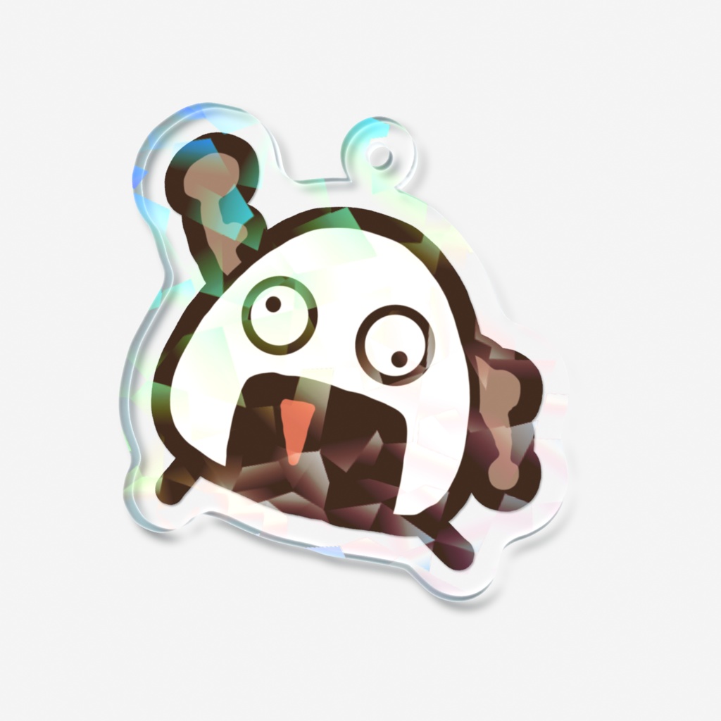 【マッチョ握り飯】ホログラムアクリルキーホルダー