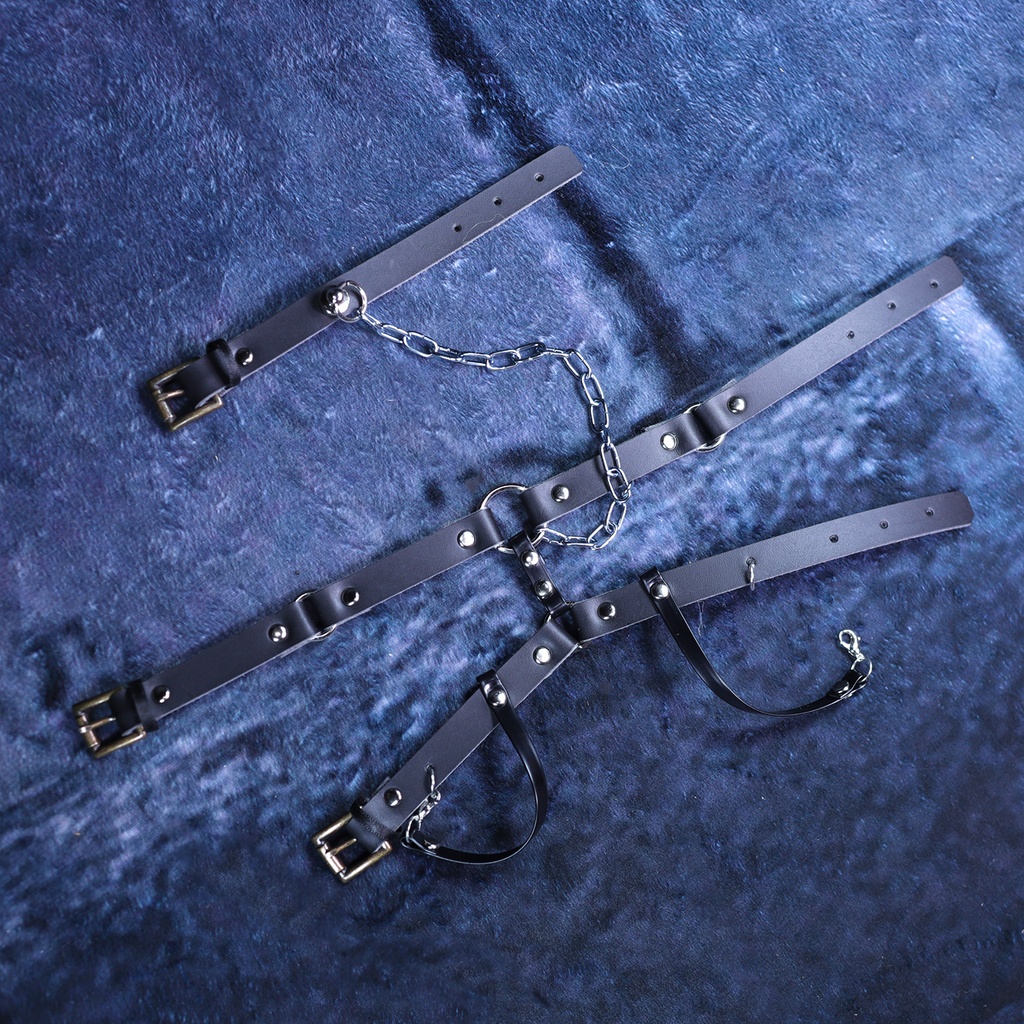 スレイブ拘束ボディハーネスチョーカー