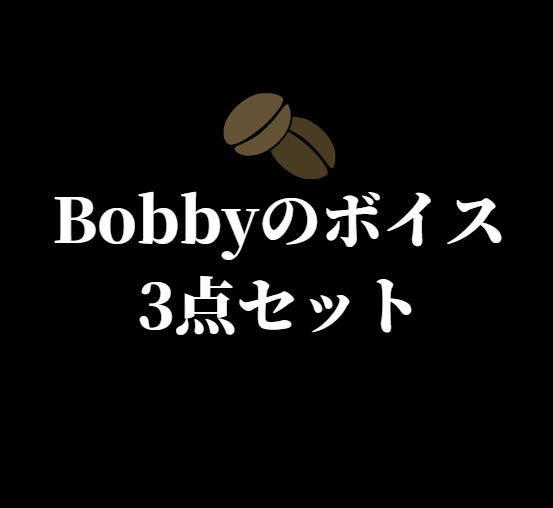 【ダウンロード版】Bobbyのボイスメッセージ3点セット