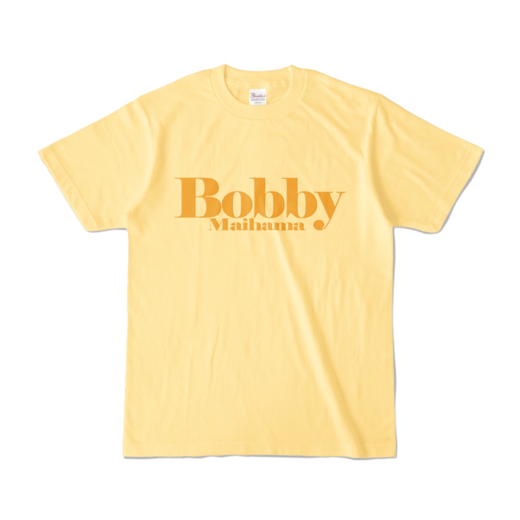 BobbyのカラーTシャツ（ライトイエロー）