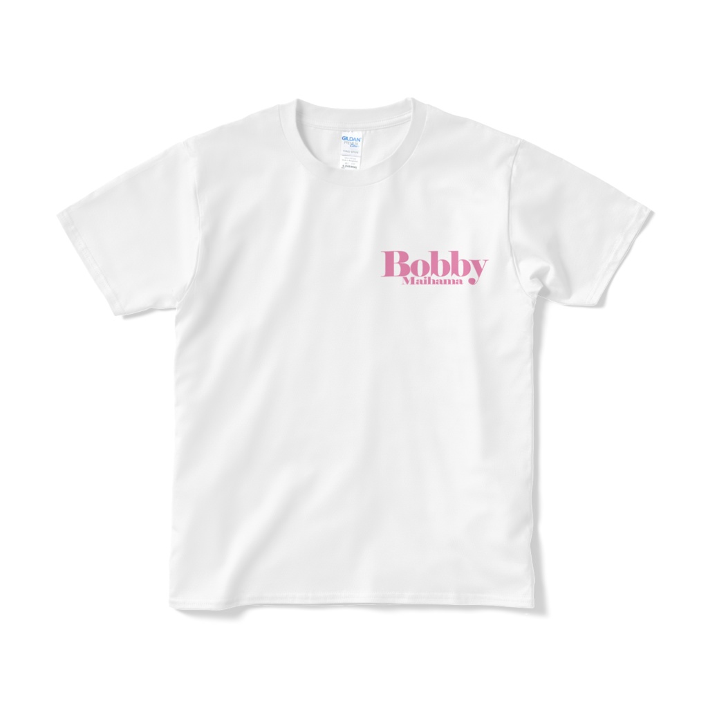 BobbyのTシャツ(ワンポイントロゴ・ピーチ)