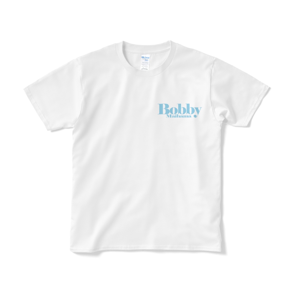 BobbyのTシャツ（ワンポイントロゴ・ライトブルー）