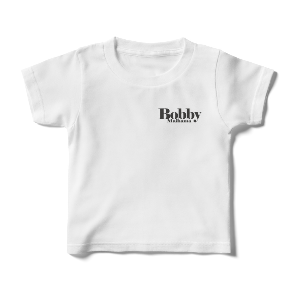 BobbyのキッズTシャツ(ワンポイントロゴ・ブラック)