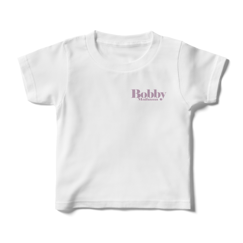 BobbyのキッズTシャツ(ワンポイントロゴ・ライトパープル)