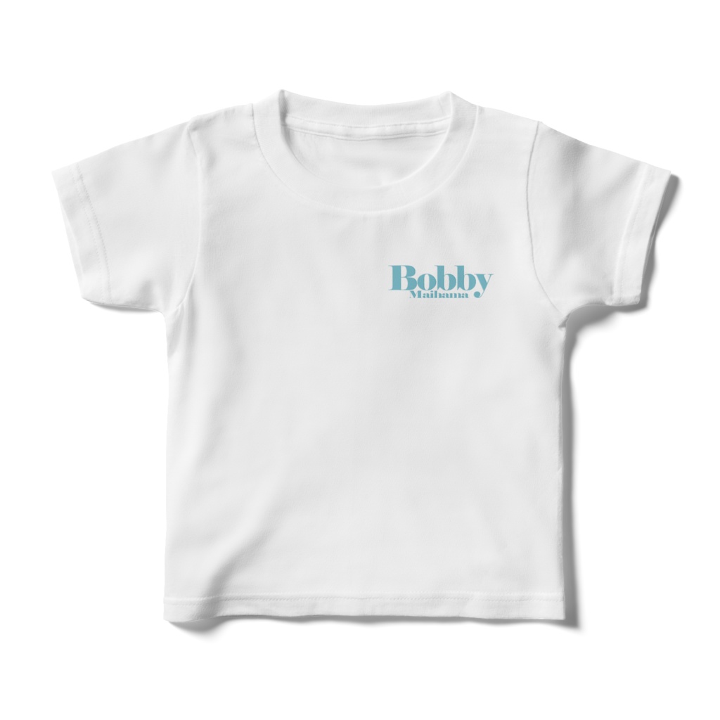 BobbyのキッズTシャツ(ワンポイントロゴ・ライトブルー)