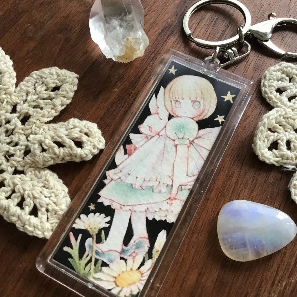 【原画キーホルダー】アリスとウサギさん