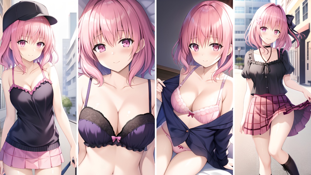 003［33枚］ピンク髪JKコスちゃん