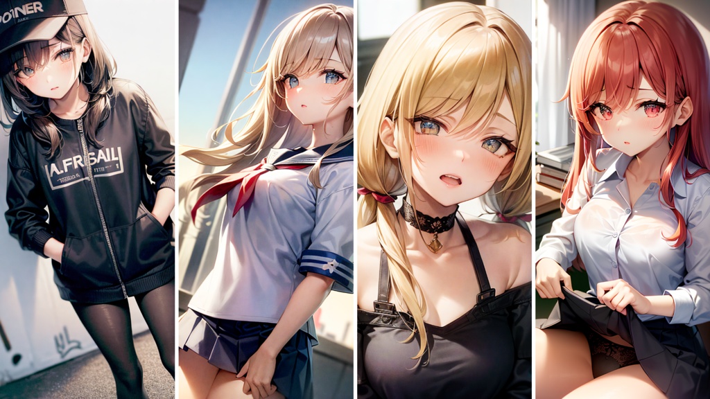 NFT［50枚］aianimegirl #1 ~ #50