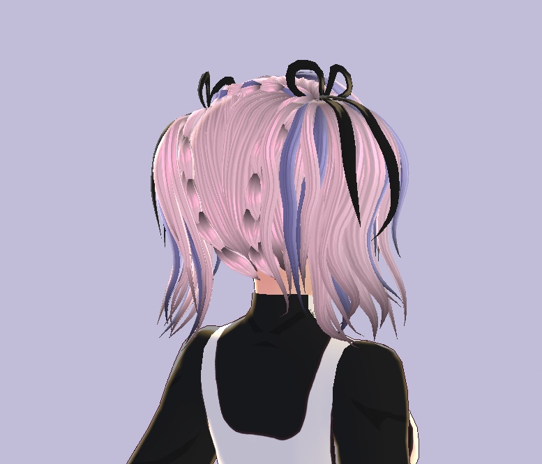 Vroid Hair Pigtails Preset ヘア Texture Accessories