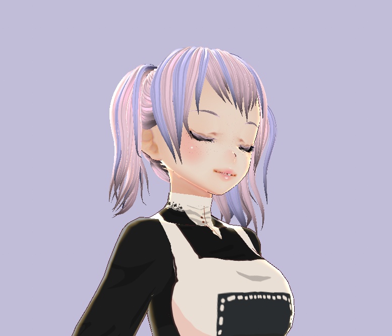 Vroid Hair Pigtails Preset ヘア Texture Accessories