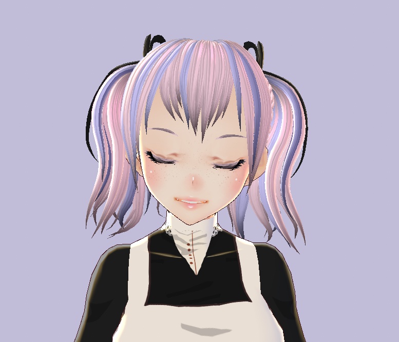 Vroid Hair Pigtails Preset ヘア Texture Accessories