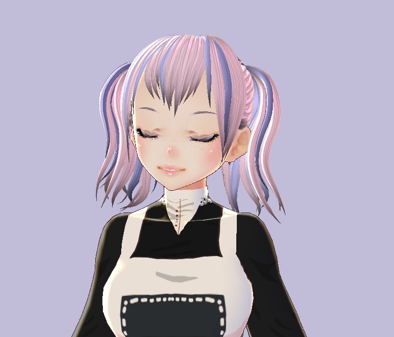 Vroid Hair Pigtails Preset ヘア Texture Accessories