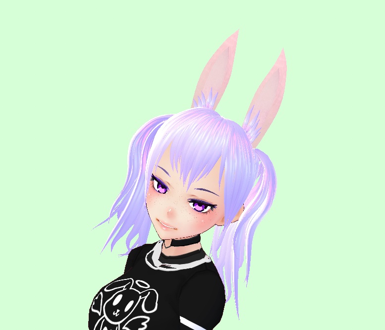 Vroid Hair Pigtails Preset ヘア Texture Bunny Ears