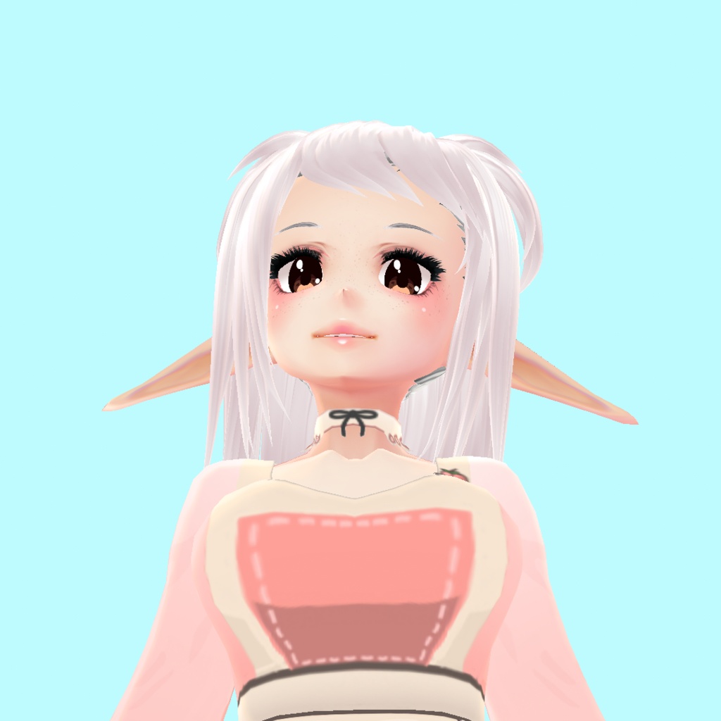 Vroid Hair High Pigtails Preset 1020 ヘア