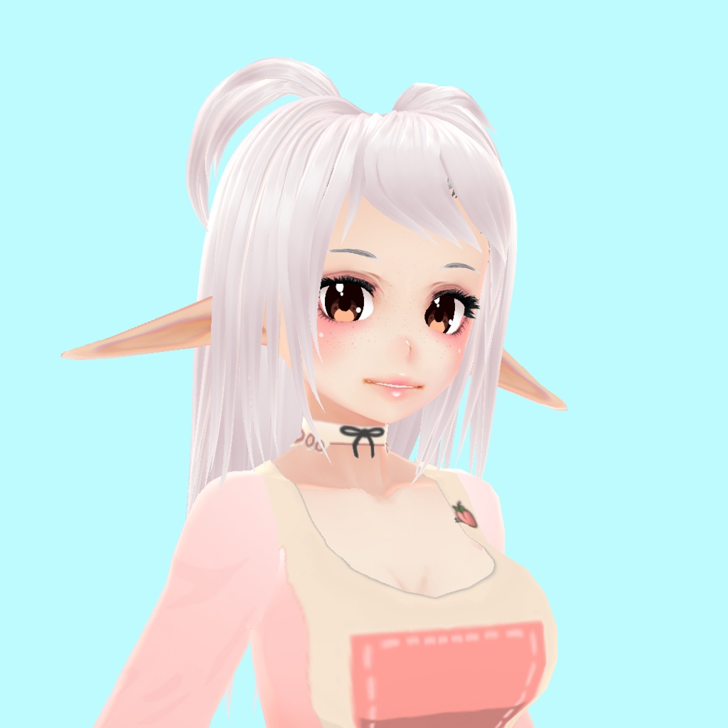 Vroid Hair High Pigtails Preset 1020 ヘア