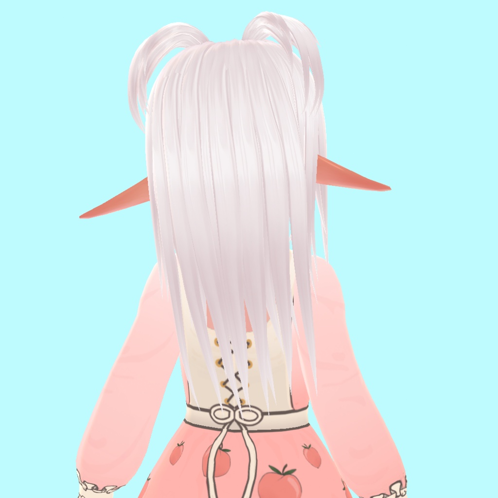 Vroid Hair High Pigtails Preset 1020 ヘア