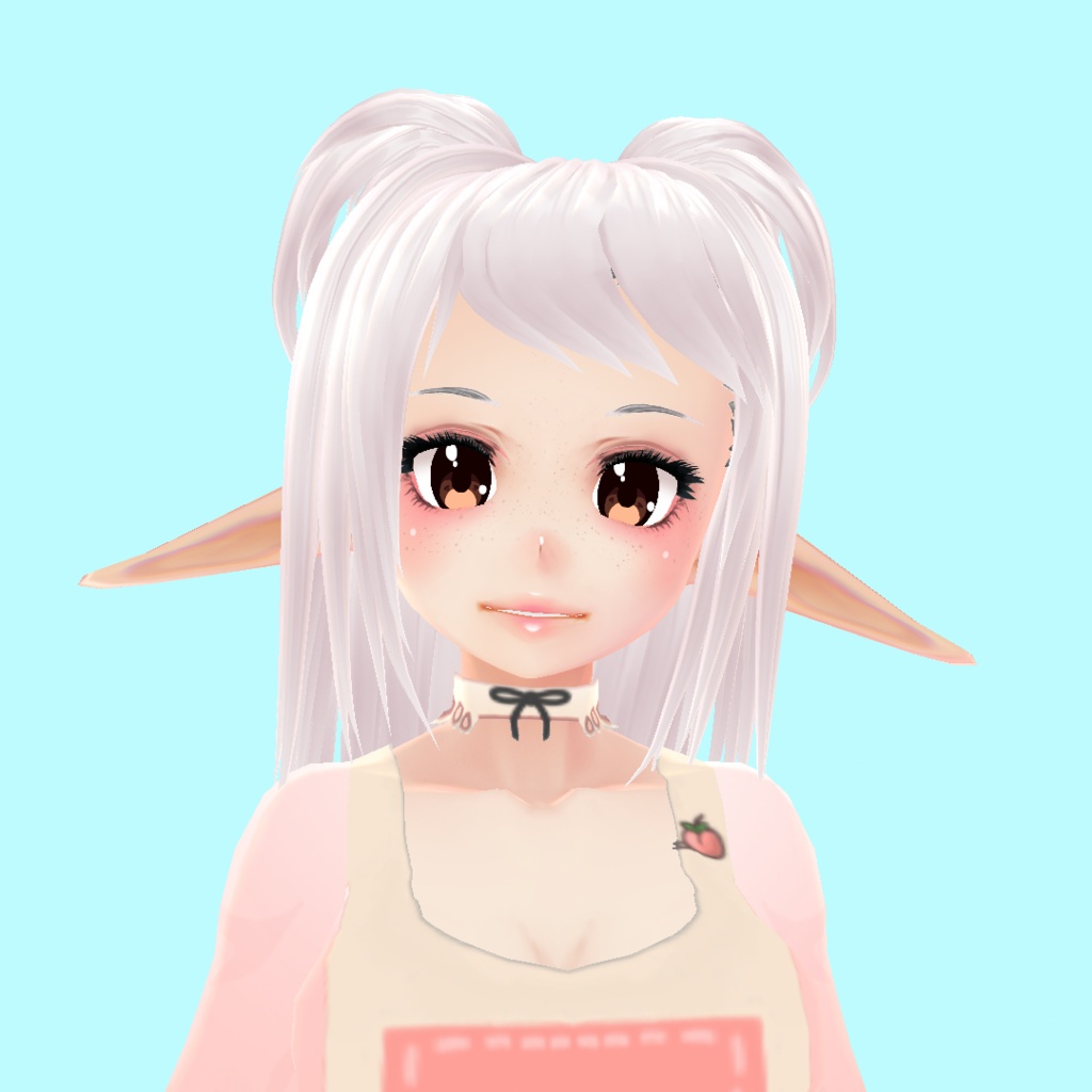 Vroid Hair High Pigtails Preset 1020 ヘア