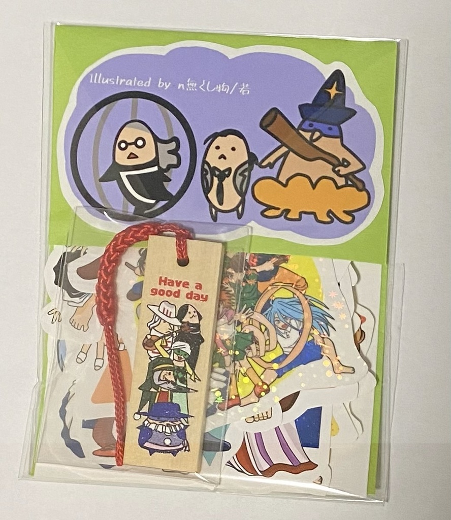 藤田先生作品シール&ミニ木札セット