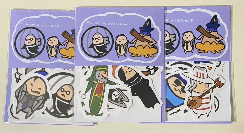 からくりサーカス、カットシールセット①②