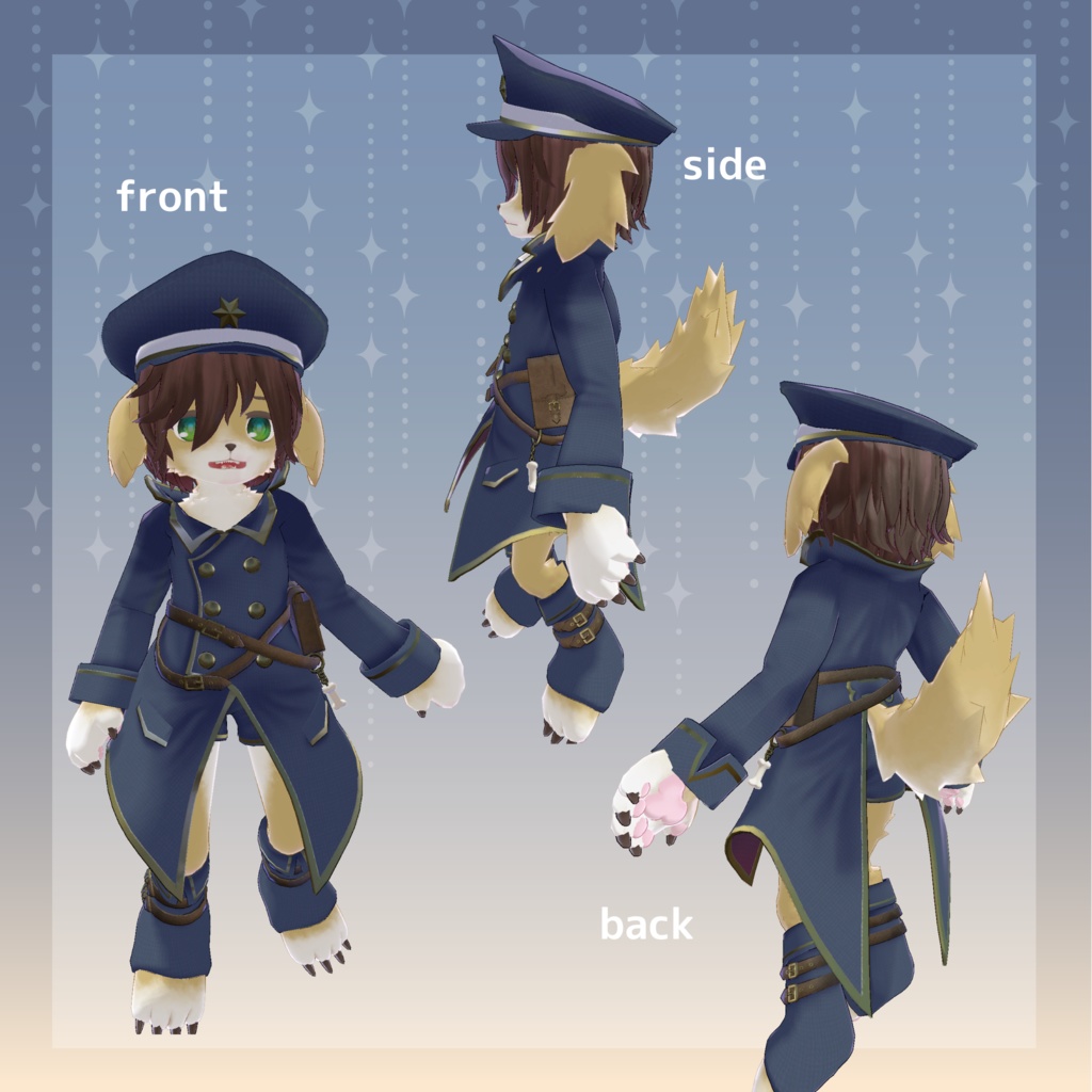 オリジナル3Dモデル バウマウ -bowmow-