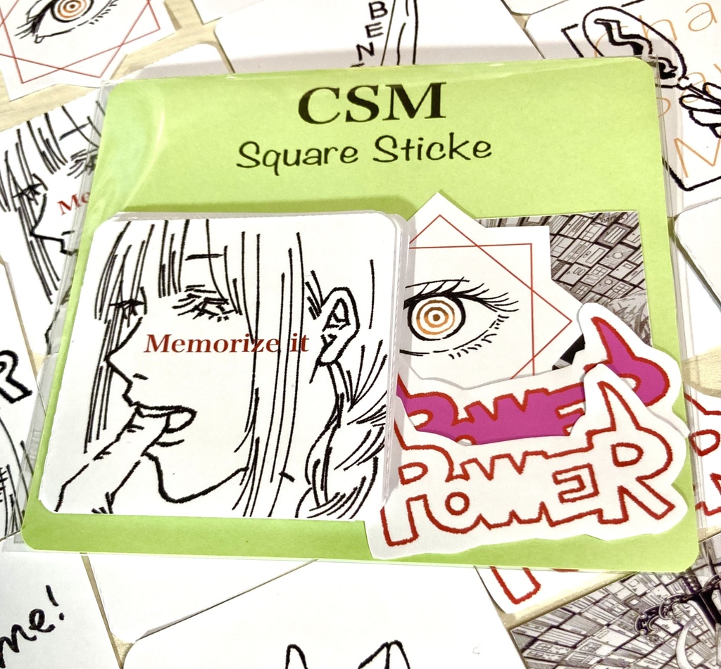 チェンソーマン スクエアステッカーセット