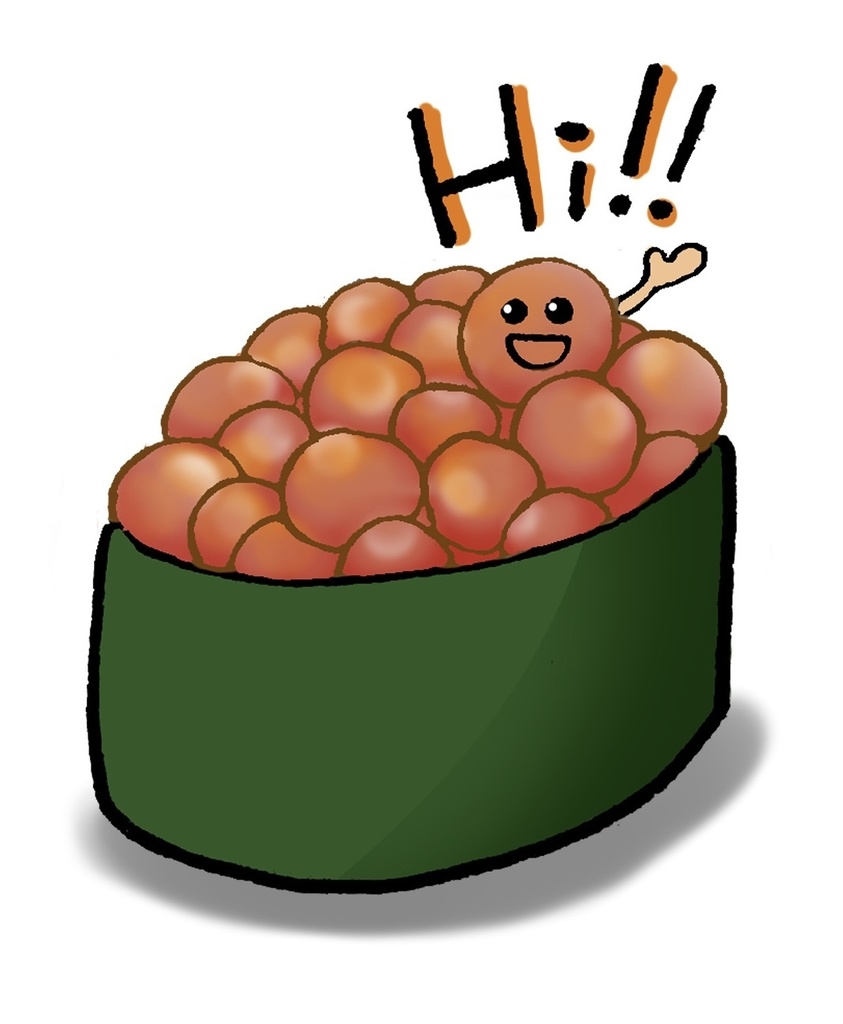 いくら軍艦くんTシャツ